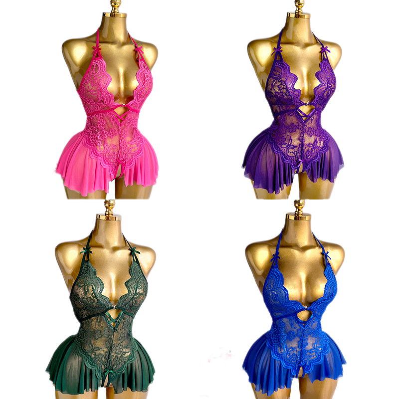 Sexy Crotchless Lingerie Women - Lace Teddy Lingerie 评论和价格