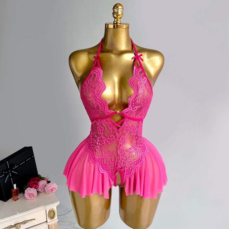 Sexy Crotchless Lingerie Women - Lace Teddy Lingerie 评论和价格