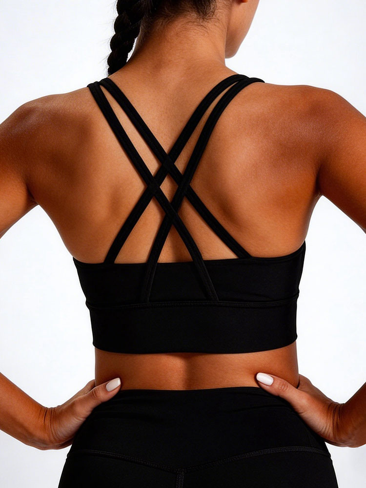 New Women's Solid Color High I - Sports Bra High Impact 评论和价格