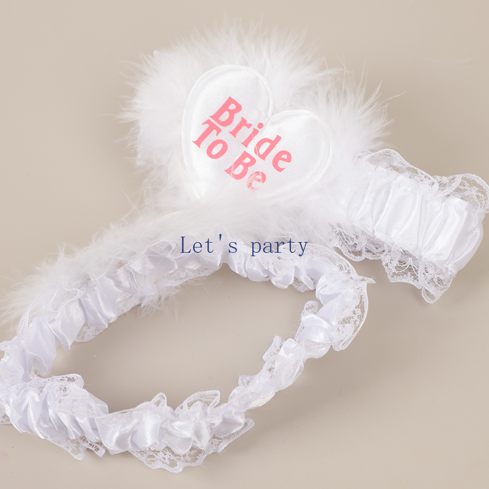 1Pcs Sexy Lace Bride To Be Gar - Garter Belt Set 评论和价格