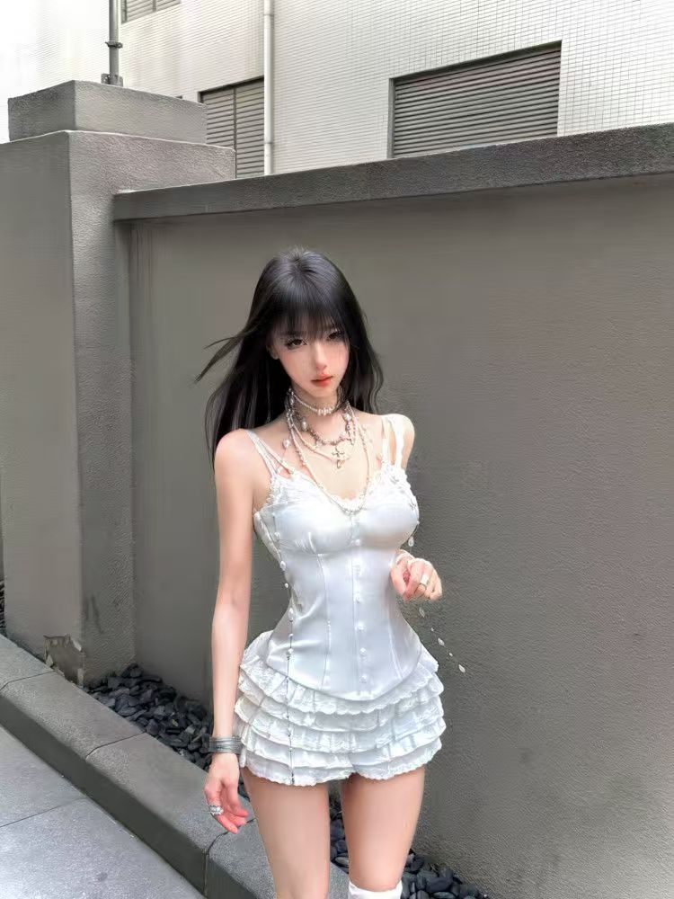 Coquette Lace Corset 2 Piece S - Cami Top Lace 评论和价格